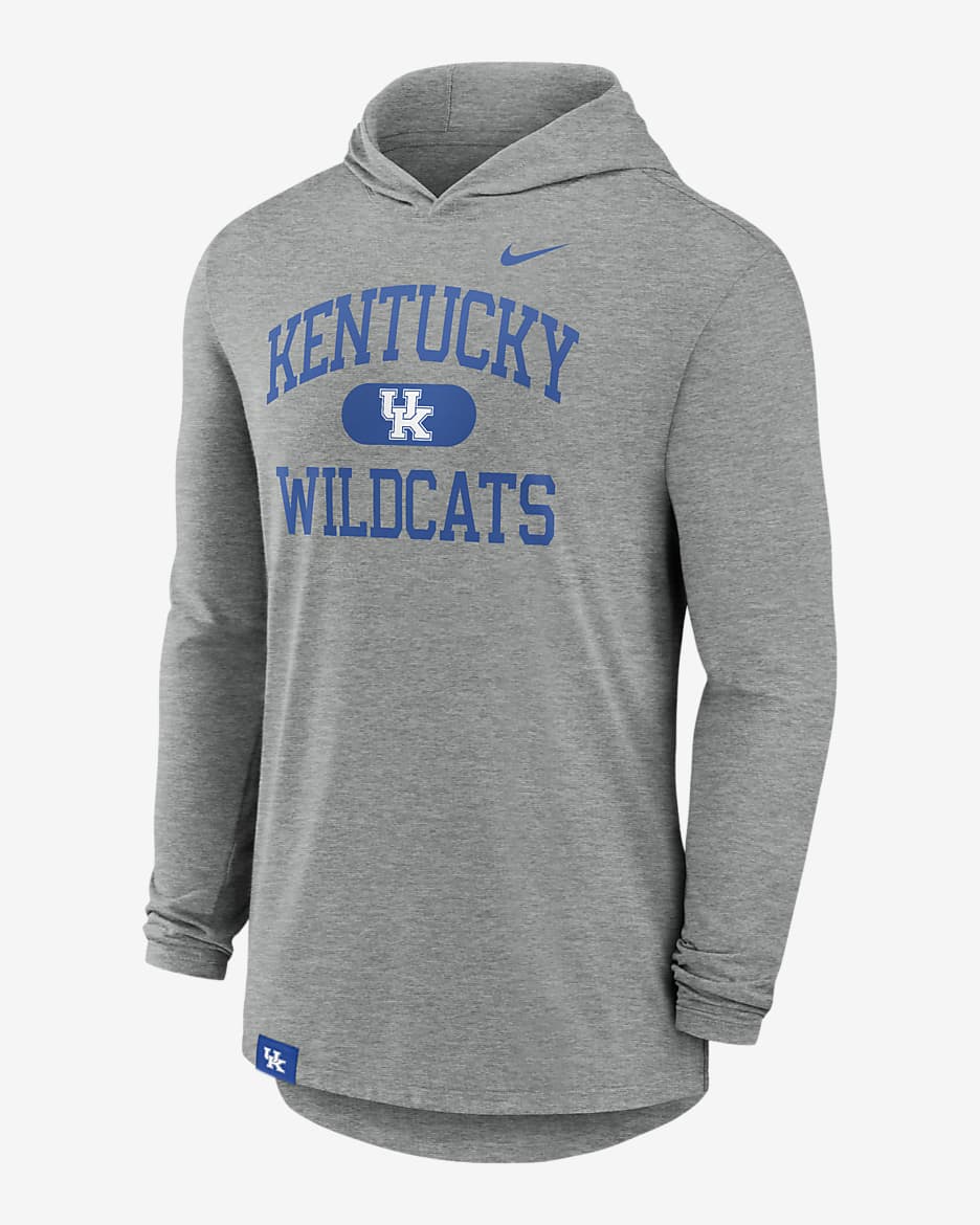 Kentucky Wildcats Blitz Men s Nike Dri FIT College Long Sleeve Hooded T Shirt